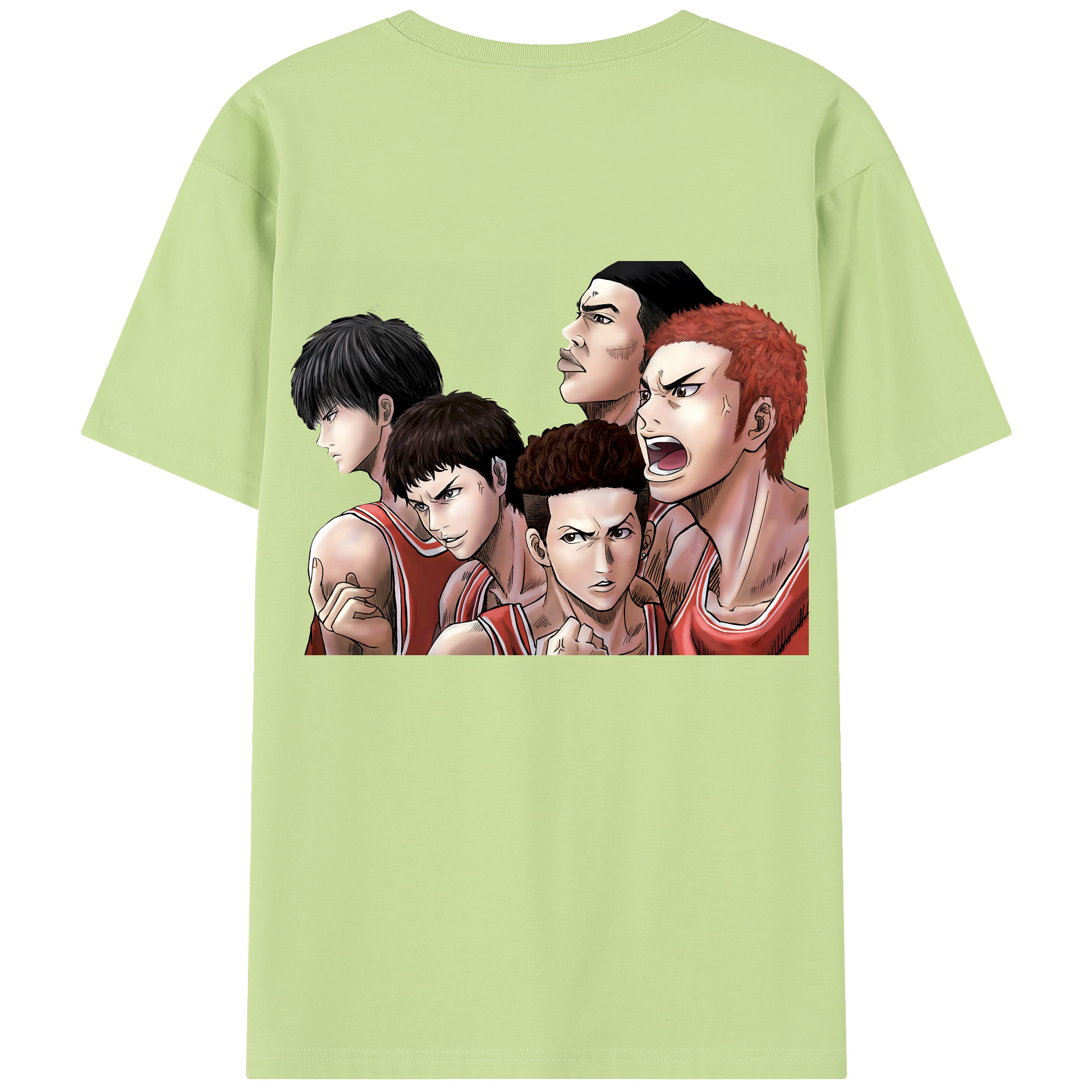 SLAM DUNK／スラムダンク 綿100％半袖Tシャツ（背面プリント）